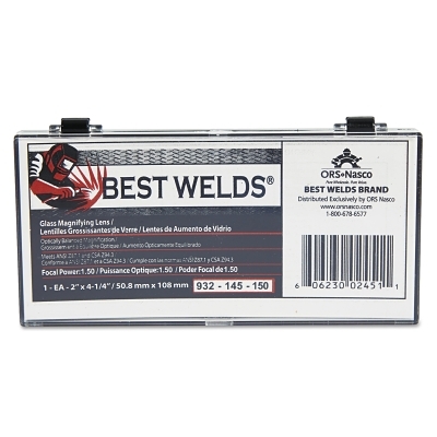 BW-2X4-1/4 GLASS MAG LENS 1.50 DIOPTER
